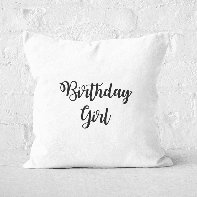 Birthday Girl Square Cushion - 60x60cm - Soft Touch on Productcaster.