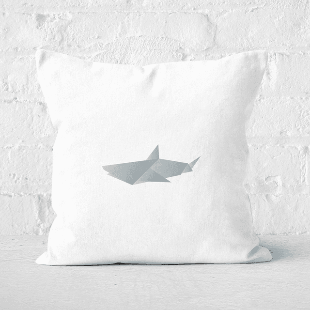 Origami Shark Square Cushion - 40x40cm - Soft Touch on Productcaster.