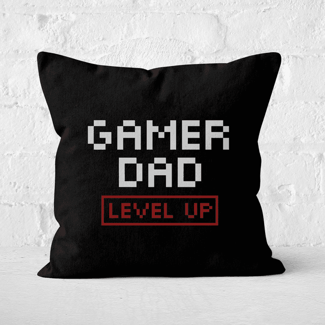 Gamer Dad Level Up Square Cushion - 40x40cm - Soft Touch on Productcaster.