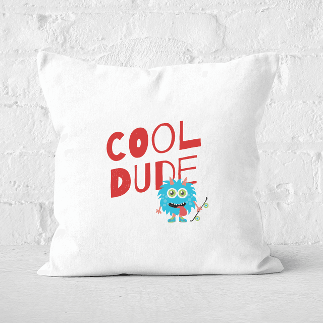 Cool Dude Skateboard Square Cushion - 60x60cm - Soft Touch on Productcaster.