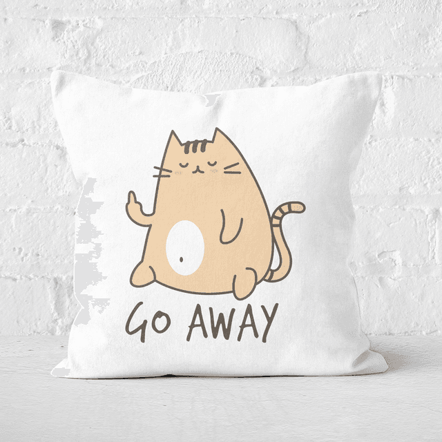 Go Away Square Cushion - 50x50cm - Soft Touch on Productcaster.