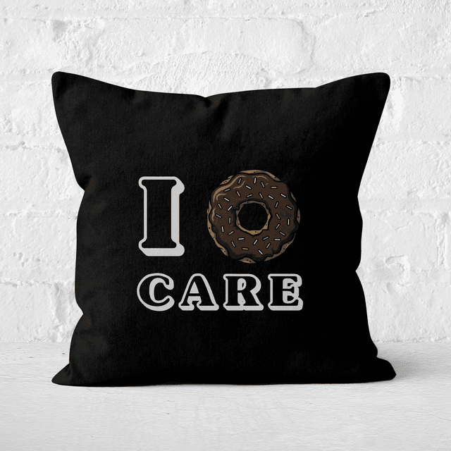 I Donut Care Square Cushion - 60x60cm - Soft Touch on Productcaster.