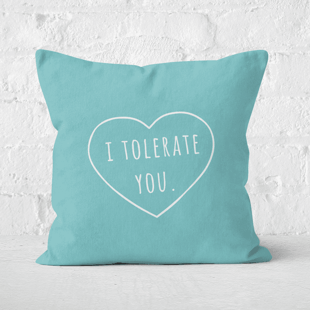 I Tolerate You Square Cushion - 50x50cm - Soft Touch on Productcaster.