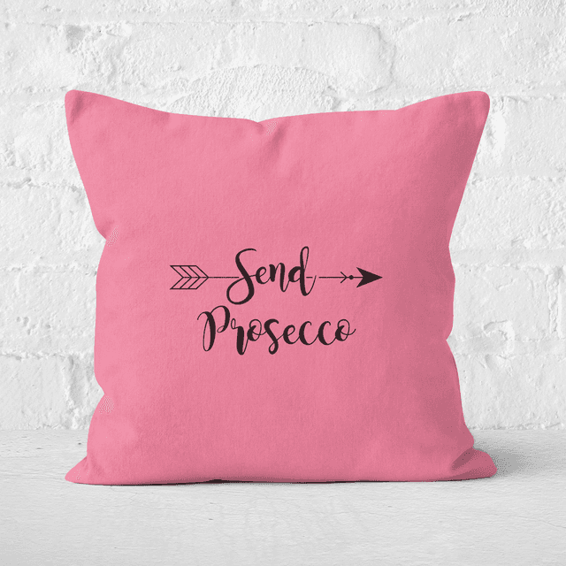 Send Prosecco Square Cushion - 60x60cm - Soft Touch on Productcaster.