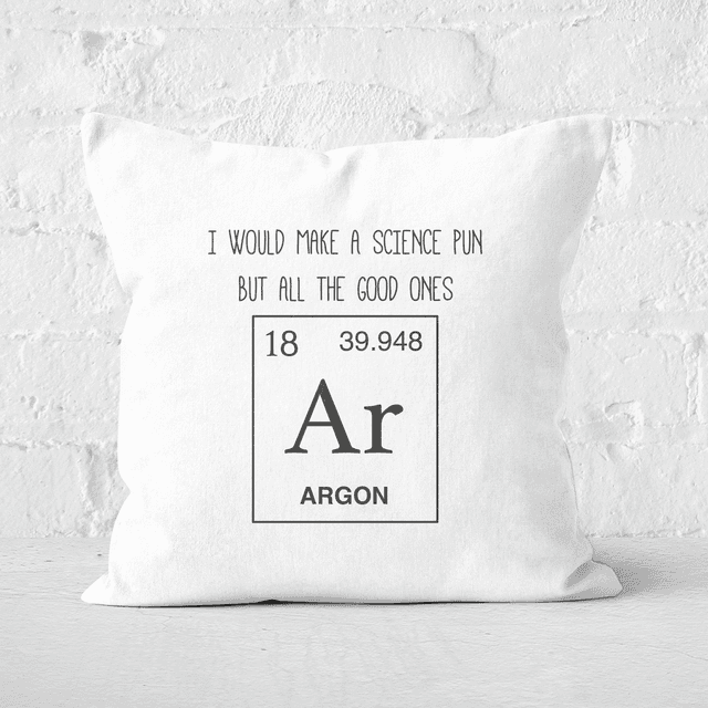 Periodic Pun Square Cushion - 50x50cm - Soft Touch on Productcaster.