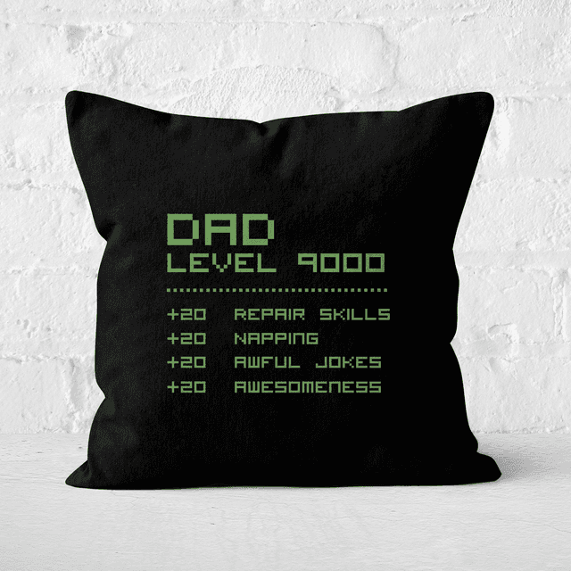 Dad Level Up Square Cushion - 60x60cm - Soft Touch on Productcaster.