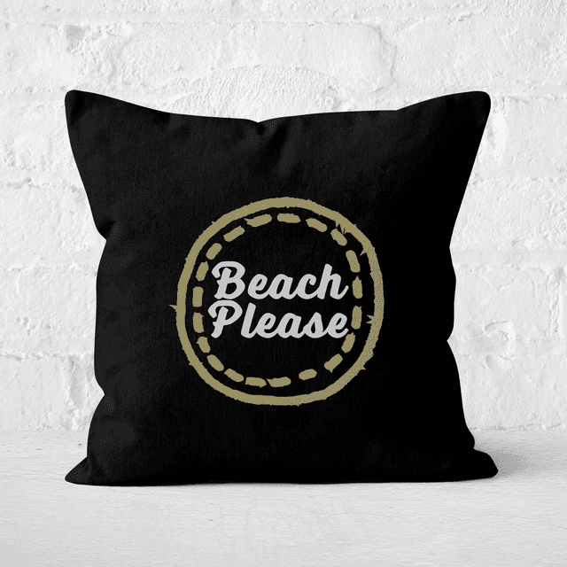 Beach Please Square Cushion - 50x50cm - Soft Touch on Productcaster.