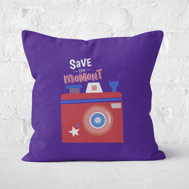 Save The Moment Square Cushion - 50x50cm - Soft Touch on Productcaster.