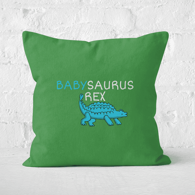 Babysaurus Rex Square Cushion - 40x40cm - Soft Touch on Productcaster.