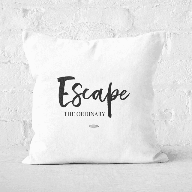 Escape The Ordinary Square Cushion - 60x60cm - Soft Touch on Productcaster.