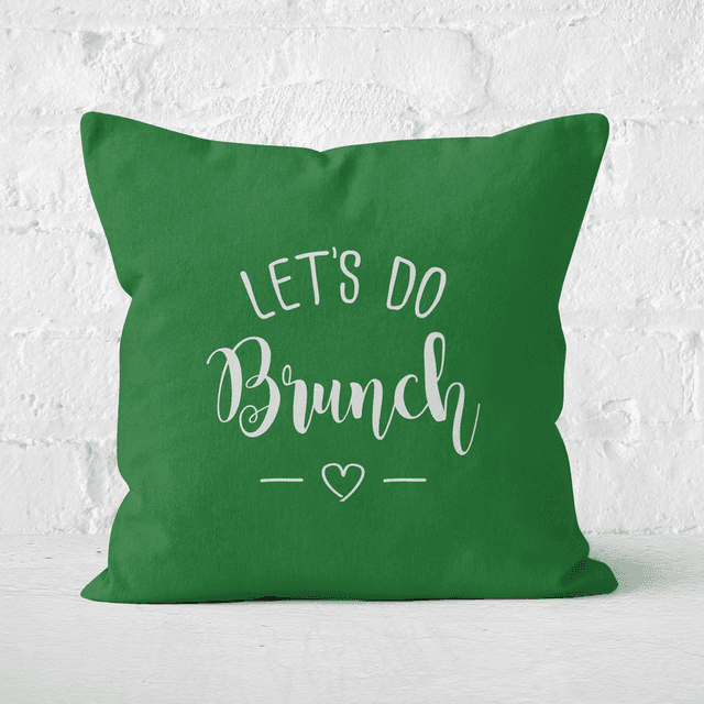 Lets Do Brunch Square Cushion - 40x40cm - Soft Touch on Productcaster.