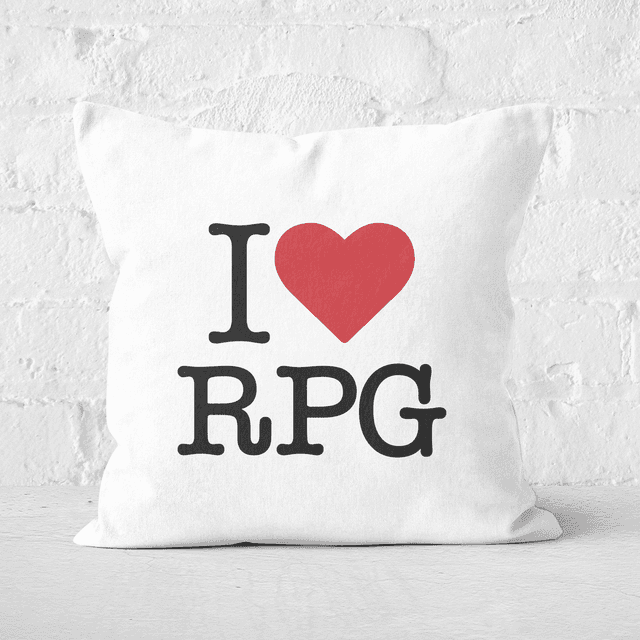 I Love RPG Square Cushion - 60x60cm - Soft Touch on Productcaster.