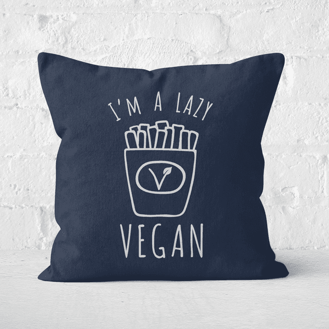 Lazy Vegan Square Cushion - 50x50cm - Soft Touch on Productcaster.