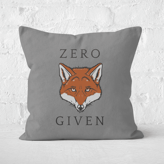 Zero Fox Given Square Cushion - 50x50cm - Soft Touch on Productcaster.