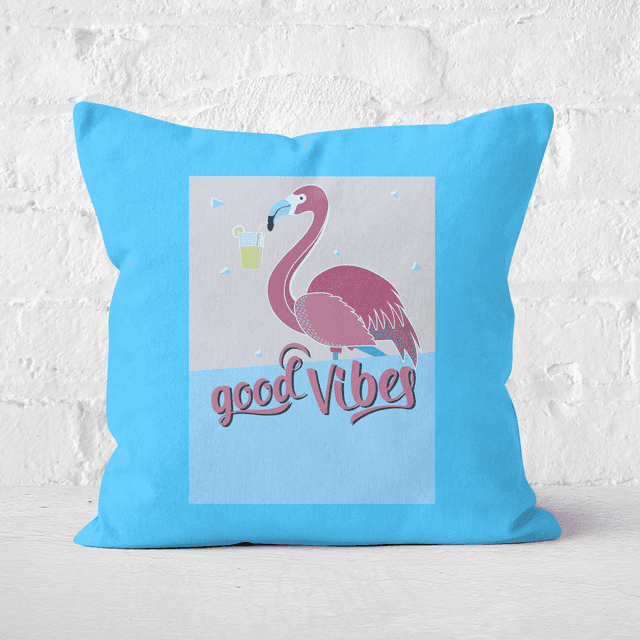 Good Vibes Flamengo Square Cushion - 40x40cm - Soft Touch on Productcaster.