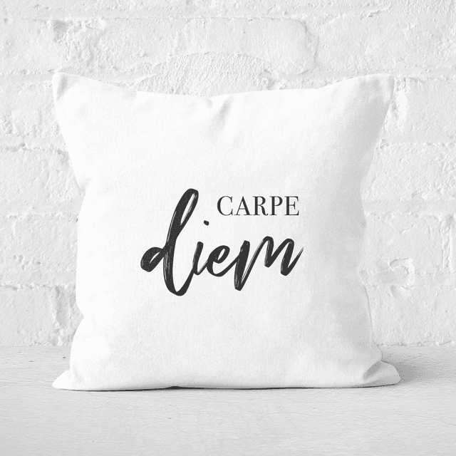 Carpe Diem Square Cushion - 50x50cm - Soft Touch on Productcaster.