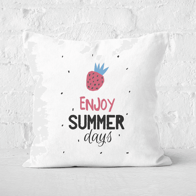 Enjoy Summer Days Square Cushion - 60x60cm - Soft Touch on Productcaster.