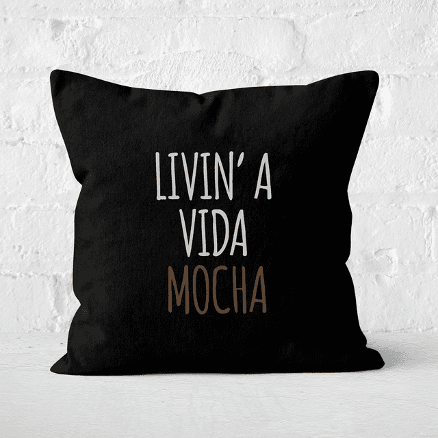 Livin' A Vida Mocha Square Cushion - 40x40cm - Soft Touch on Productcaster.