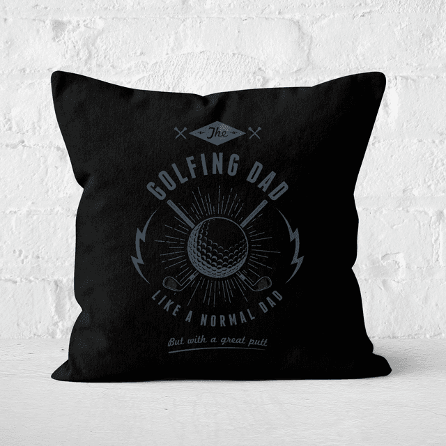 Golfing Dad Square Cushion - 50x50cm - Soft Touch on Productcaster.