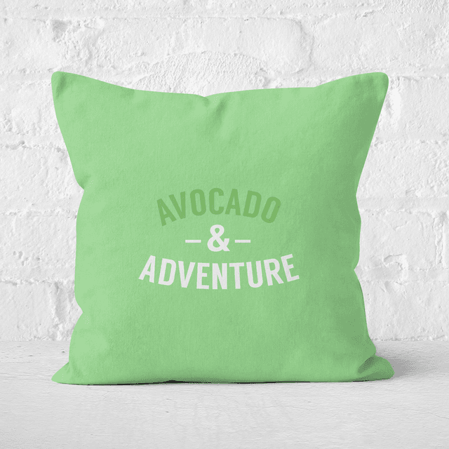 Avocado And Adventure Square Cushion - 60x60cm - Soft Touch on Productcaster.