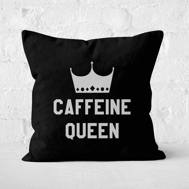 Caffeine Queen Square Cushion - 40x40cm - Soft Touch on Productcaster.