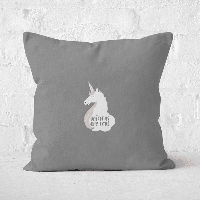 Unicorns Are Real Square Cushion - 40x40cm - Soft Touch on Productcaster.