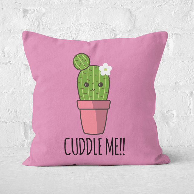 Cuddle Me Cactus Square Cushion - 40x40cm - Soft Touch on Productcaster.