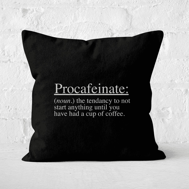 Procafeinate Square Cushion - 50x50cm - Soft Touch on Productcaster.