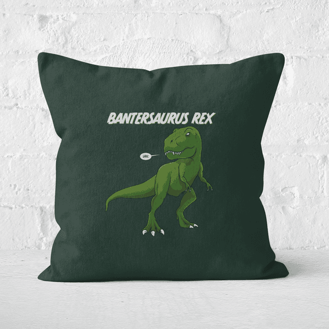 Bantersaurus Rex Square Cushion - 40x40cm - Soft Touch on Productcaster.