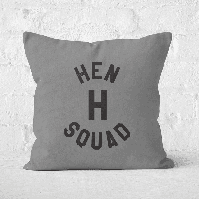 Hen 'H' Squad Square Cushion - 40x40cm - Soft Touch on Productcaster.