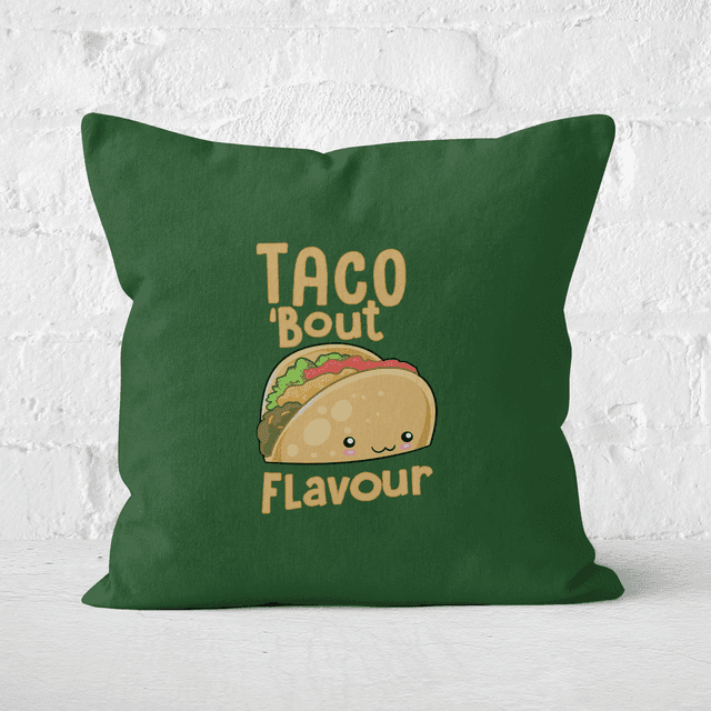 Taco 'Bout Flavour Square Cushion - 40x40cm - Soft Touch on Productcaster.