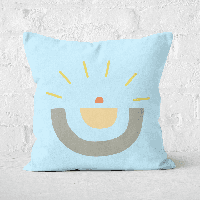 Earth Friendly Abstract Sun Square Cushion - 40x40cm - Soft Touch on Productcaster.