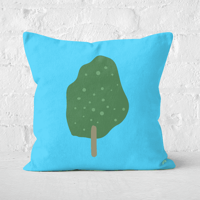 Earth Friendly Tree Square Cushion - 40x40cm - Soft Touch on Productcaster.