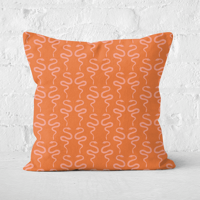 Earth Friendly Snakes Square Cushion - 40x40cm - Soft Touch on Productcaster.