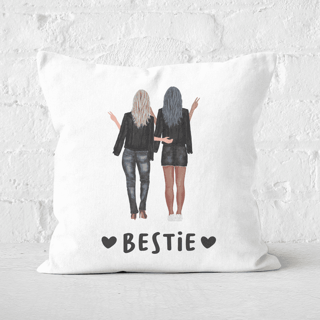 Pressed Flowers Bestie Square Cushion - 50x50cm - Soft Touch on Productcaster.