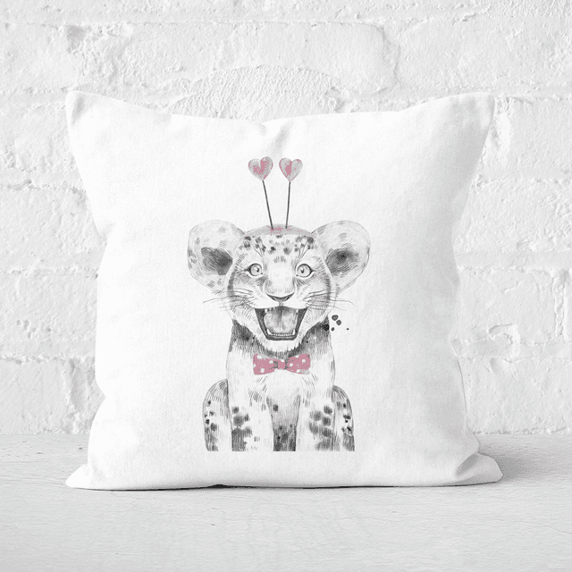 Pressed Flowers Hearty Cub Square Cushion - 50x50cm - Soft Touch on Productcaster.