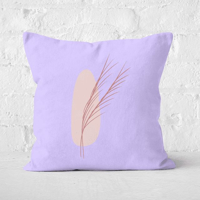 Pressed Flowers Abstract Leaf Square Cushion - 50x50cm - Soft Touch on Productcaster.