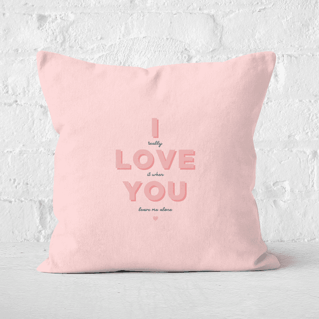 I Love You Square Cushion - 60x60cm - Soft Touch on Productcaster.