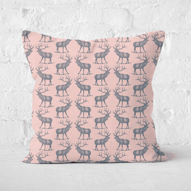 Earth Friendly Deer Square Cushion - 50x50cm - Soft Touch on Productcaster.