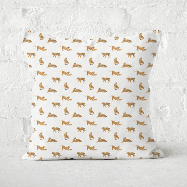 Earth Friendly Cheetahs Square Cushion - 60x60cm - Soft Touch on Productcaster.