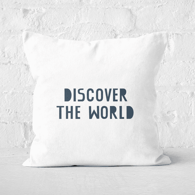 Discover The World Square Cushion - 50x50cm - Soft Touch on Productcaster.