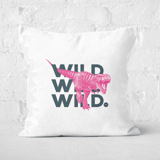 Wild Dinosaur Square Cushion - 40x40cm - Soft Touch on Productcaster.