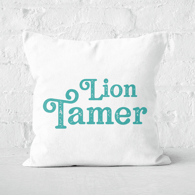 Pressed Flowers Lion Tamer Square Cushion - 40x40cm - Soft Touch on Productcaster.