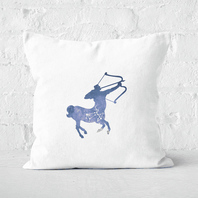 Pressed Flowers Sagittarius Square Cushion - 40x40cm - Soft Touch on Productcaster.