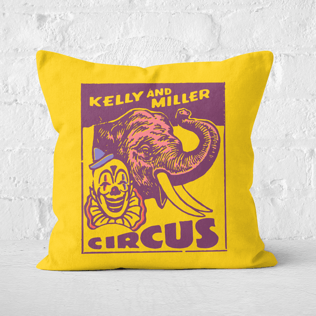 Pressed Flowers Kelly And Miller Circus Square Cushion - 60x60cm - Soft Touch on Productcaster.