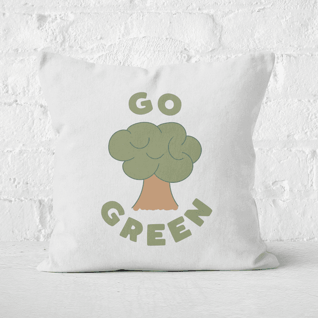 Earth Friendly Go Green Square Cushion - 60x60cm - Soft Touch on Productcaster.