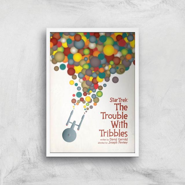 Giclee de The Trouble With Tribbles - A3 - White Frame on Productcaster.