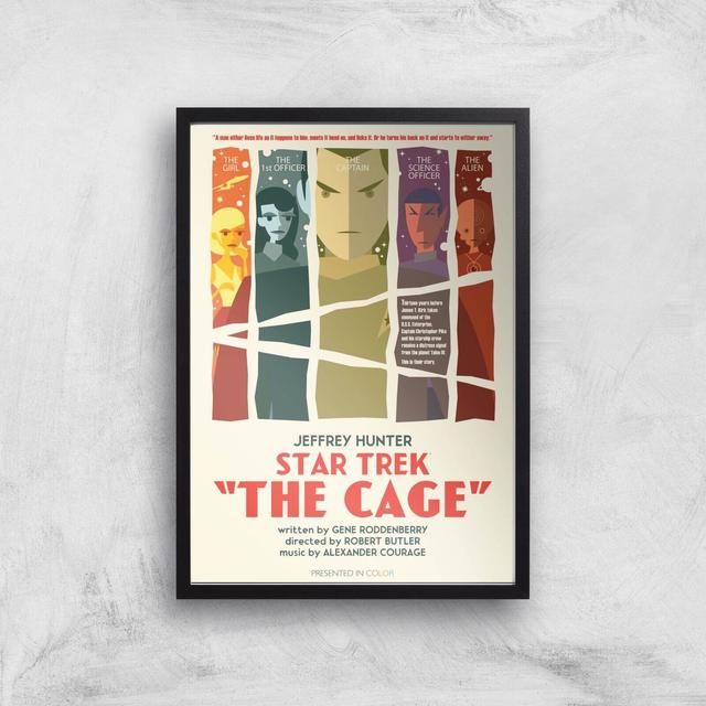 The Cage Giclee - A3 - Black Frame on Productcaster.