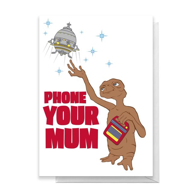 E.T. Phone Your Mum Greetings Card - Standard Card on Productcaster.