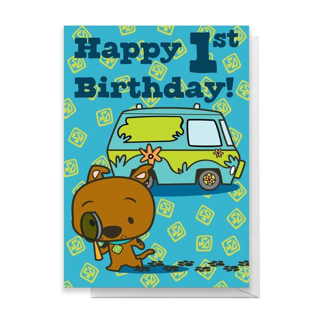 Scooby Doo 1st Birthday Greetings Card - Standard Card on Productcaster.